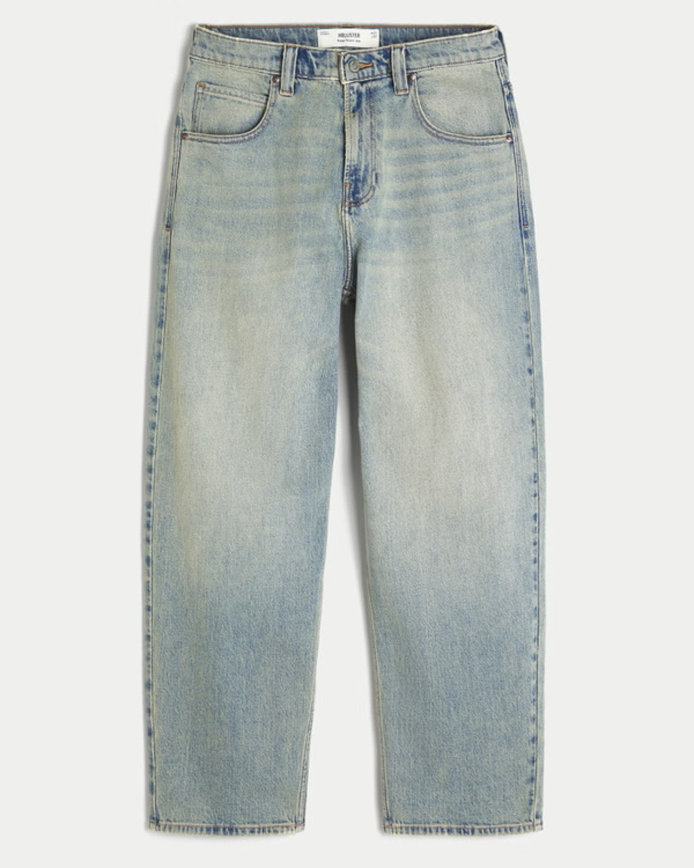 Hollister Men’s Medium Wash Skater Y2K Baggy Skater Jeans sz 23 A011128